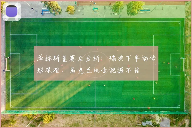 泽林斯基赛后分析：瑞典下半场传球艰难，乌克兰机会把握不佳